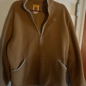 Timberland Men's Brown Zip-Up Sweater